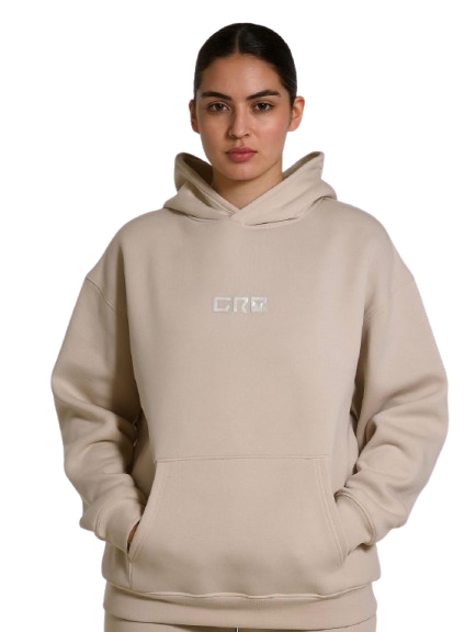 Beige Oversized Hoodie